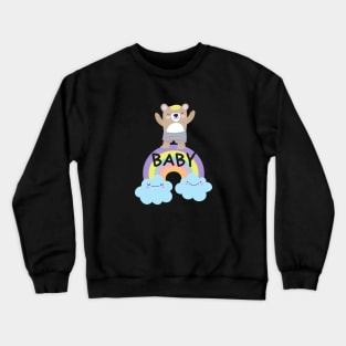 Baby Bear Rainbow Crewneck Sweatshirt